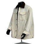 Color blocking patchwork denim workwear jacket for men in spring and autumn eprolo