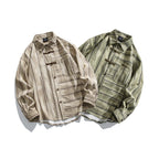 Buckled long sleeved striped shirt for men and women eprolo