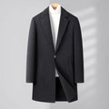 Veloria Men's Double-Faced Wool Overcoat for Fall & Winter LittleYogaSocks