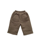 Wool Lined Vintage Cotton Cropped Straight Leg Pants LittleYogaSocks