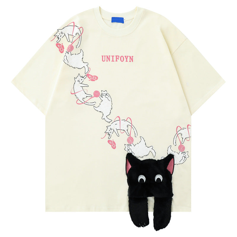 Short Sleeve T-Shirt Pink Couple Edition Summer Half Sleeve for Men eprolo