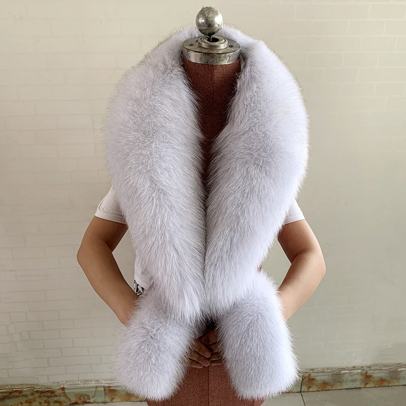 Real Fox Fur Horn Collar Fashion Fur Decorative Collar Jewelry eprolo