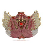 Swan studded diamond dinner bag, banquet dress, full diamond bag eprolo
