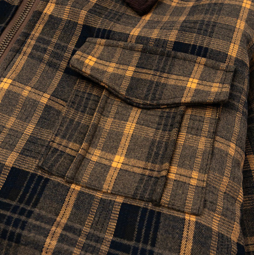 Color blocking plaid thick lapel jacket for men and women eprolo