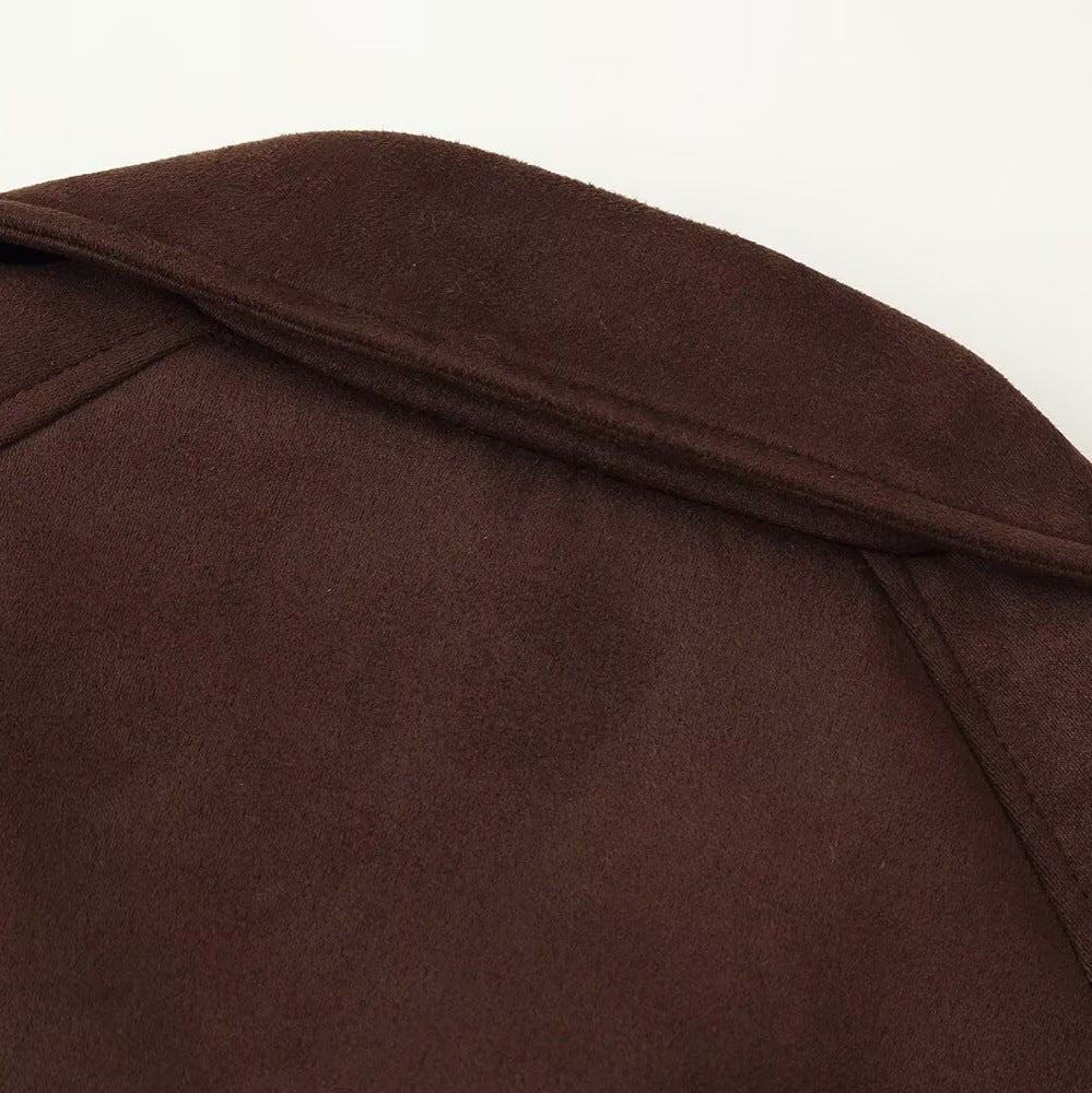 Tie up collar long sleeved short jacket eprolo