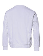 Versace White Medusa Embroidery Crew Neck Pullover Sweater Versace