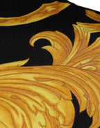 Versace Black Medusa Print Cotton Crew Neck T-shirt Versace