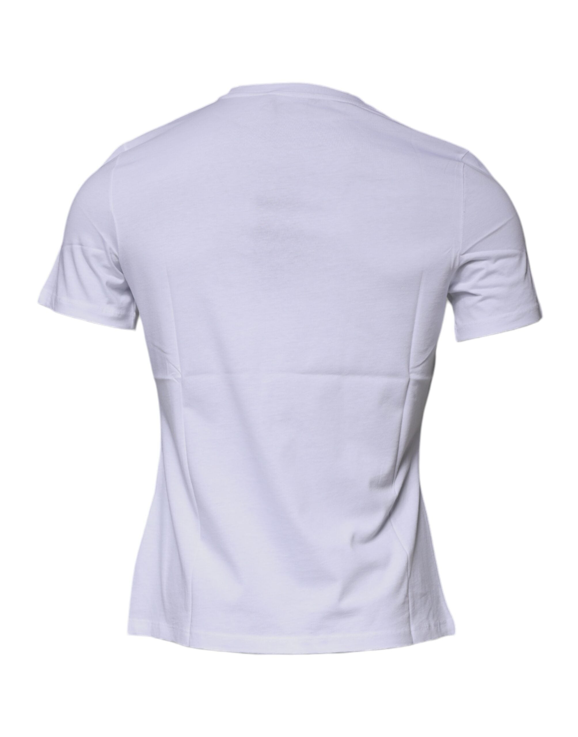 Versace White Medusa Print Cotton Crew Neck T-shirt - VELORIA - Thread of Generations