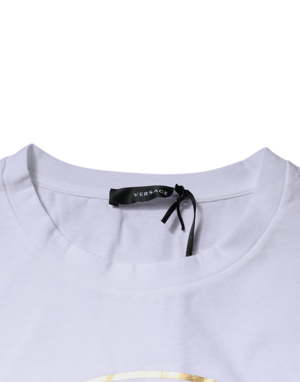 Versace White Medusa Print Cotton Crew Neck T-shirt - VELORIA - Thread of Generations