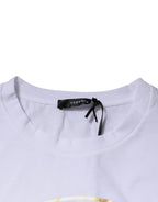 Versace White Medusa Print Cotton Crew Neck T-shirt - VELORIA - Thread of Generations