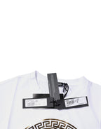 Versace White Medusa Print Cotton Crew Neck T-shirt - VELORIA - Thread of Generations