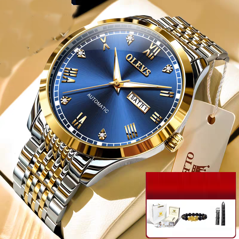 Men's Watch Men's Mechanical Watch Fully Automatic Simple Wind Waterproof Night Light Watch eprolo