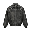 Style Deconstructed Patchwork Cracked PU Leather Notch Lapel Jacket Men Street Vintage Casual Cool Autumn Outerwear eprolo