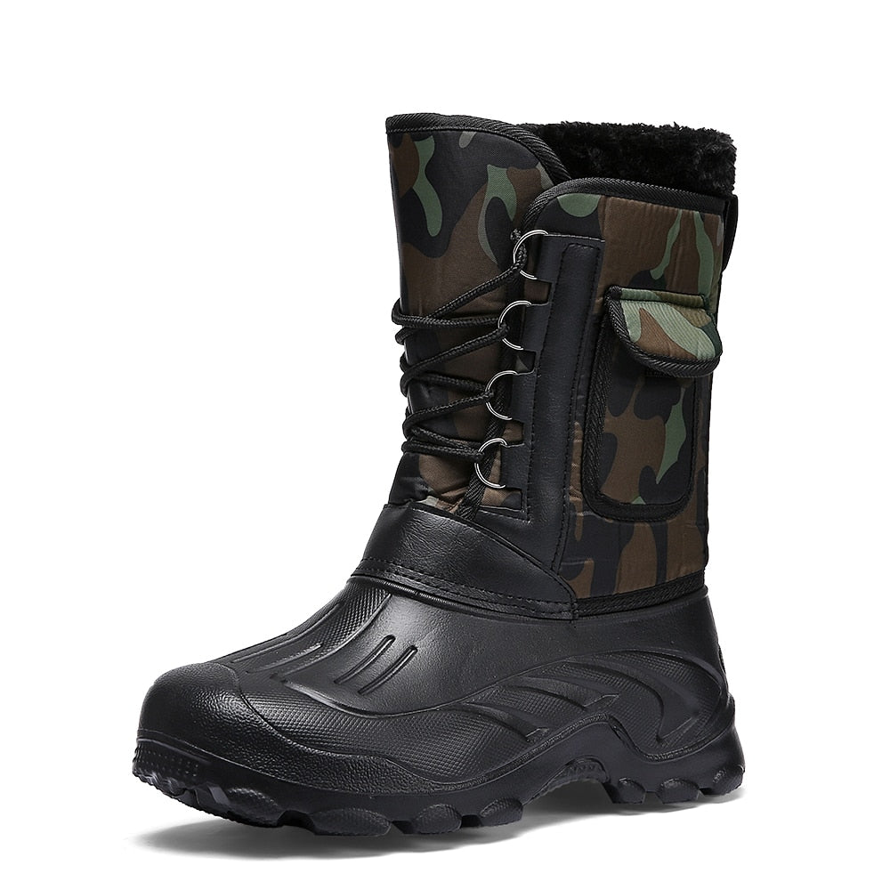 Men Winter Boots Warm Waterproof Sneakers Outdoor Activities Fishing Snow Work Boots Male Footwear Men Shoes Fishing Boots eprolo