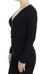 Versace Jeans Black Stretch Longsleeve Sweater Versace Jeans