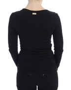 Versace Jeans Black Stretch Longsleeve Sweater Versace Jeans