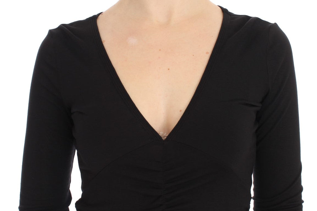 Versace Jeans Black Stretch Longsleeve Sweater Versace Jeans