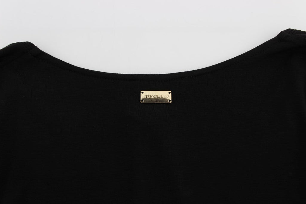 Versace Jeans Black Stretch Longsleeve Sweater Versace Jeans