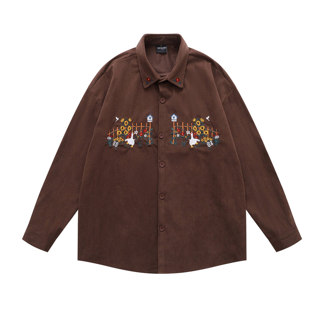 long-sleeve shirt for men autumn loose fit versatile couple's shirt eprolo