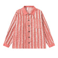 Embroidered tassel washed denim shirt for men and women eprolo
