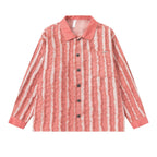 Embroidered tassel washed denim shirt for men and women eprolo