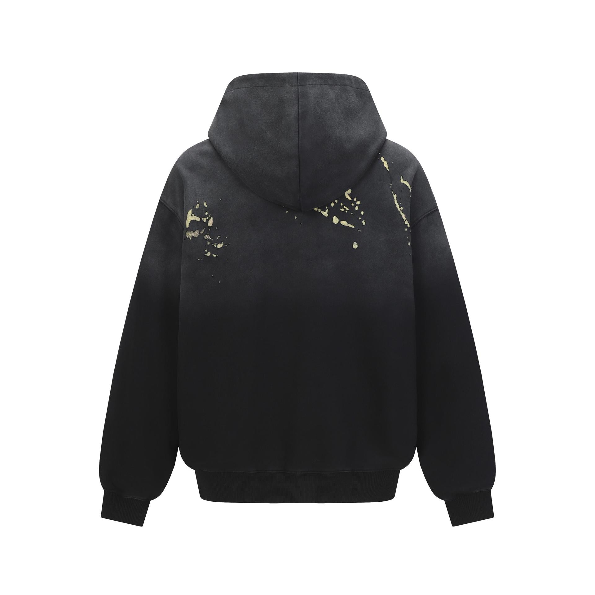 Splashing ink spliced hooded sweatshirt for men and women eprolo