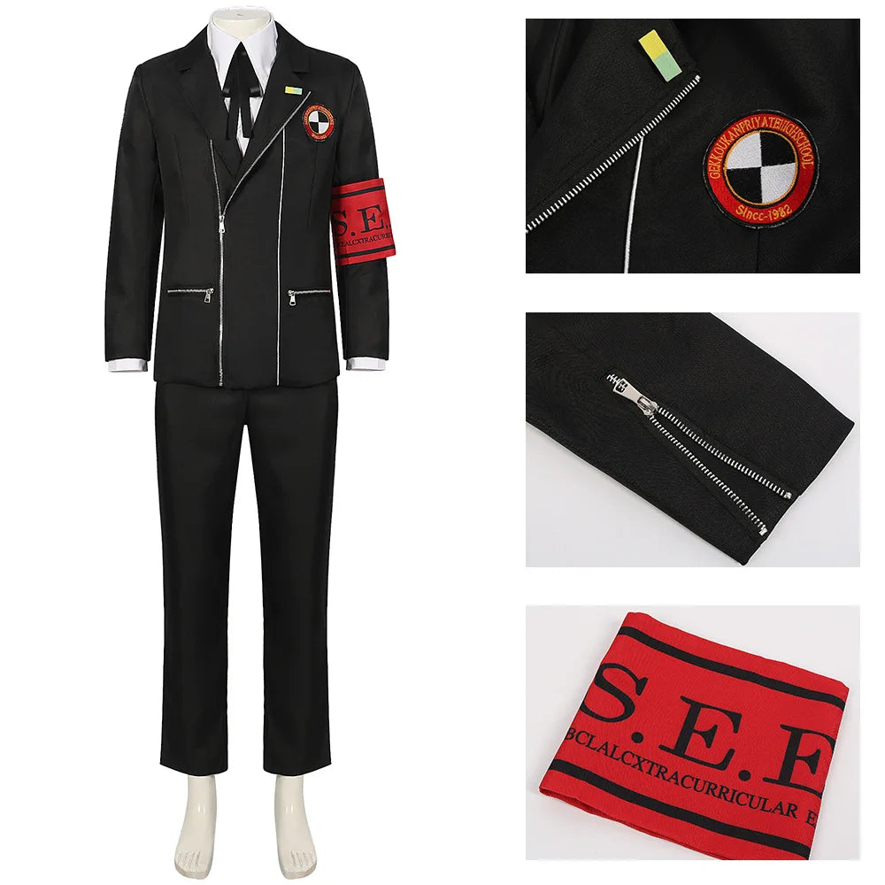 Yuki Makoto Cosplay Costume Men School Uniform Outfits Game Persona3 Reload Disguise Costume Adult Male Roleplay Halloween Suit eprolo