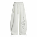 Retro Rhinestone Snake Print Casual Pants Men Street Loose Sport Sweatpants Jazz Hip-Hop Dance Pants eprolo