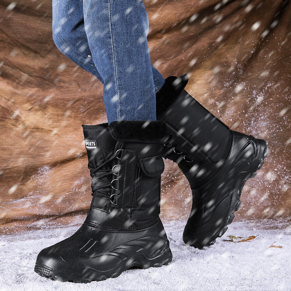Men Winter Boots Warm Waterproof Sneakers Outdoor Activities Fishing Snow Work Boots Male Footwear Men Shoes Fishing Boots eprolo