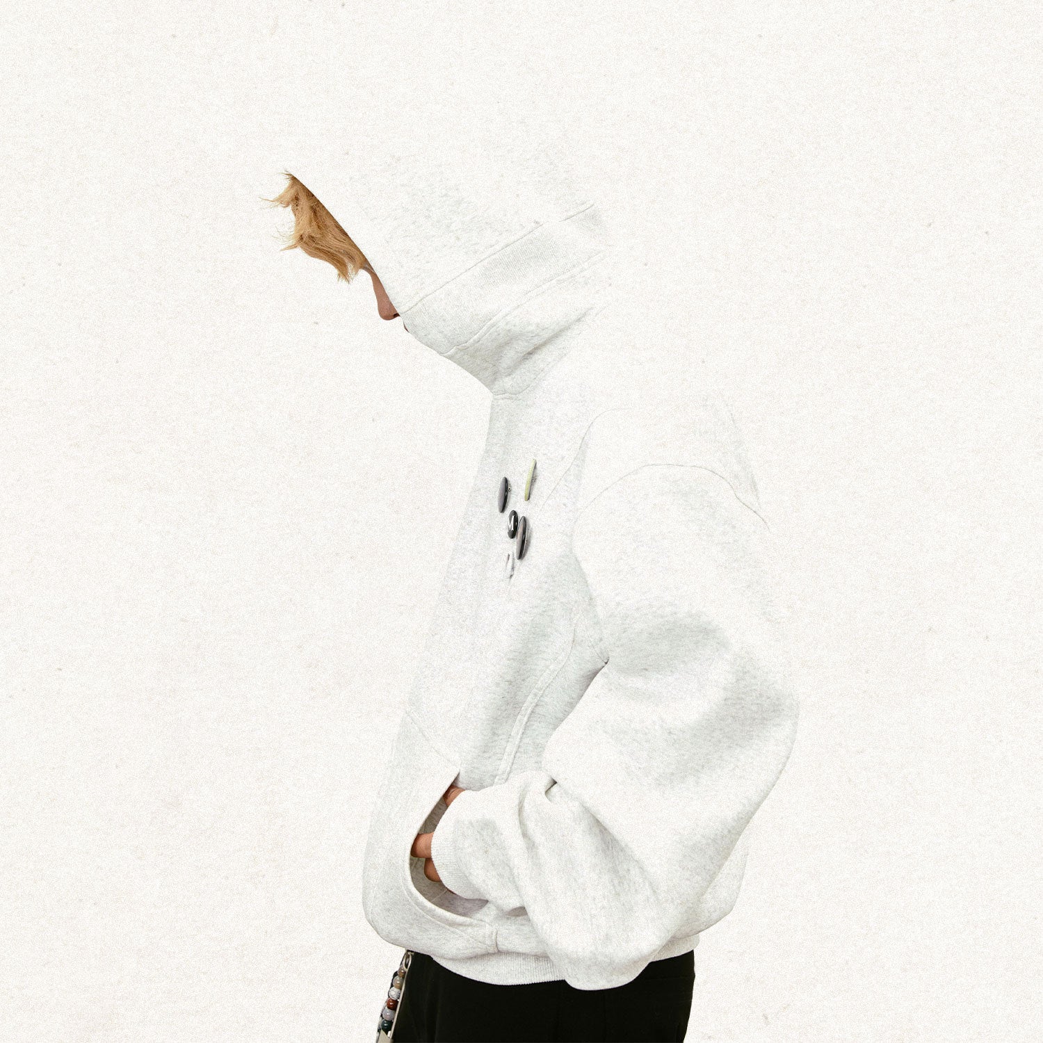 Hooded Casual Fleece Sweatshirt with Chest Patch for Men eprolo