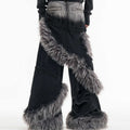 Men's PU Two-Piece Jeans LittleYogaSocks
