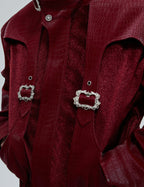 Scale Short Jacket Stand Collar Horse Hair Stitching Heavy Design Leather Coat Scale Short Jacket Stand Collar Horse Hair Stitching Heavy Design Leather Coat LittleYogaSocks