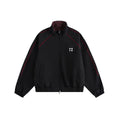 Style Sports Jacket with Reflective Stripes and Color Blocking for Men and Women, Red Couple's Outerwear eprolo
