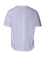 Balenciaga White Logo Cotton Crew Neck Short Sleeves T-shirt Balenciaga