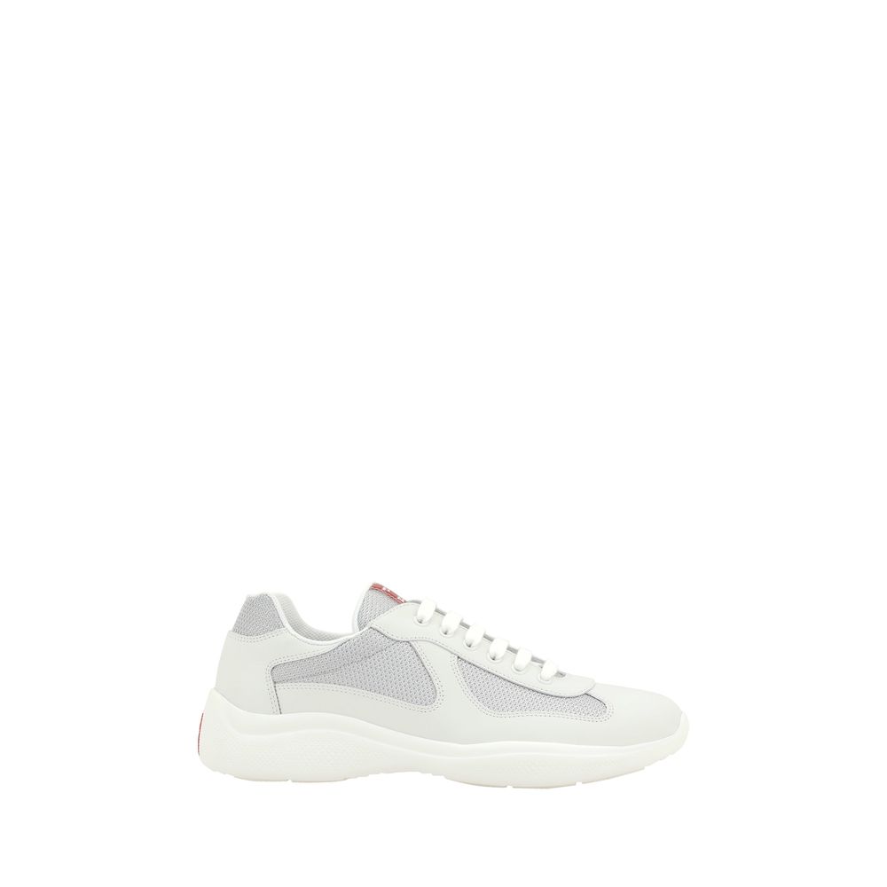 Prada White Polyamide Low Top Sneakers Prada