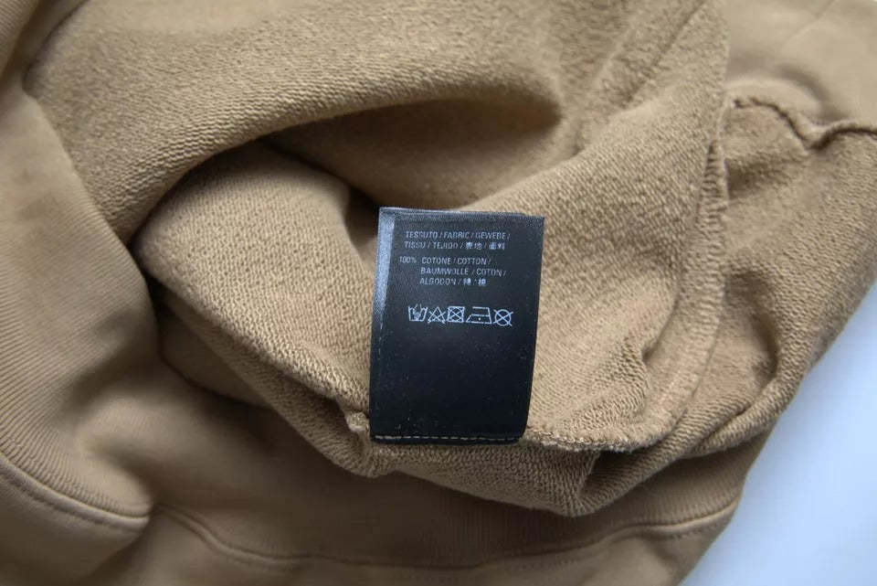 Balenciaga Brown Cotton Symbolic Molleton Bouclette Hooded Sweater Balenciaga