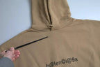 Balenciaga Brown Cotton Symbolic Molleton Bouclette Hooded Sweater Balenciaga