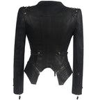 Jacket Women Faux Leather PU Jacket Winter Autumn Black Motorcycle Jacket Outerwear  Gothic Faux leather Coats Chaqueta eprolo