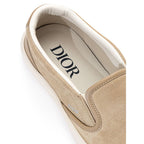 Dior Beige Leather Slip-On Loafers Dior