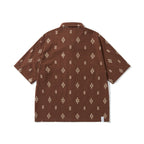 Cuban collar casual retro embroidered short sleeved shirt for men eprolo