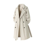 Mid-length trench coat for men casual fashionable retro knee-length overcoat eprolo