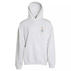 Balenciaga White Cotton Logo Hooded Pullover Oversize Sweater Balenciaga