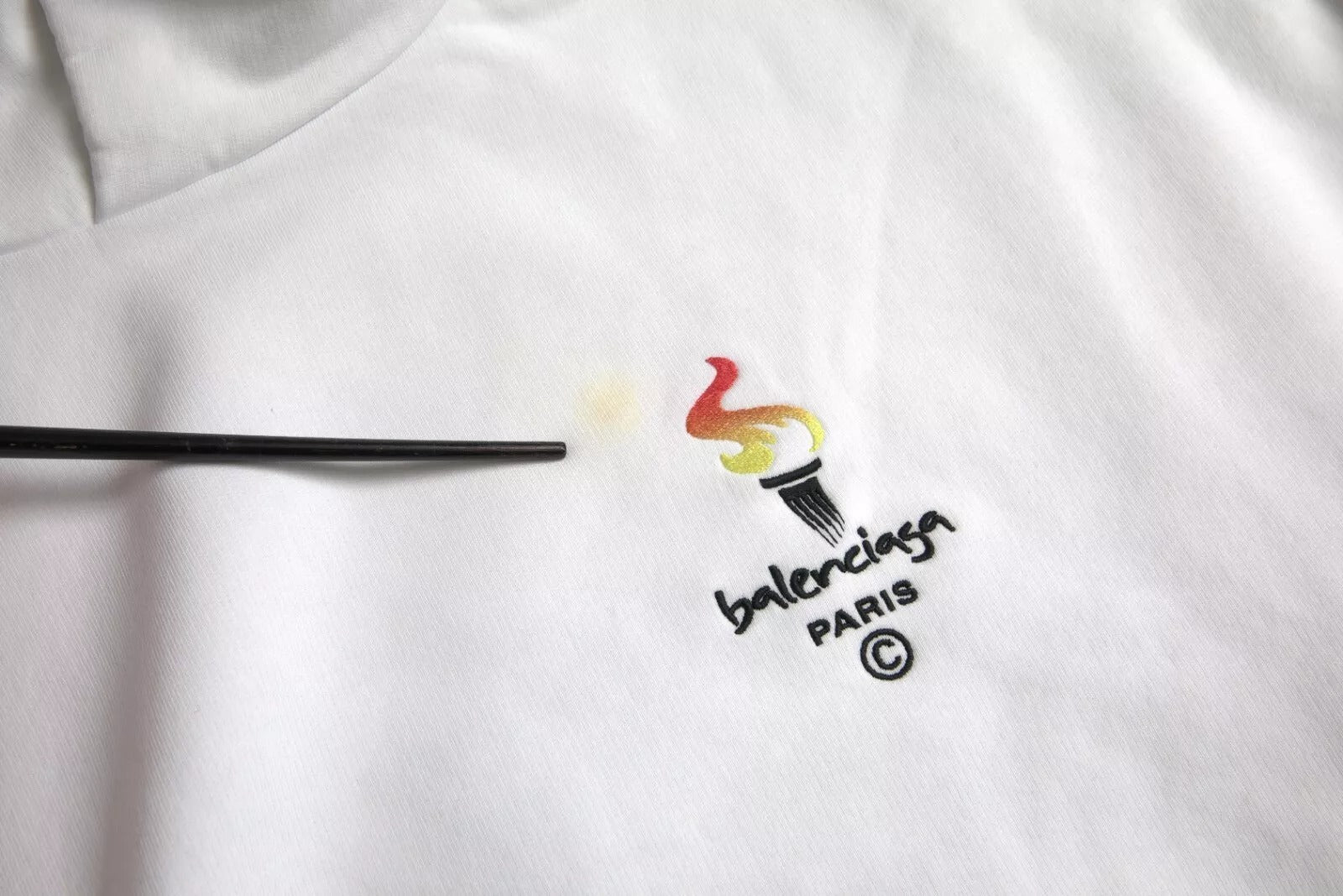 Balenciaga White Cotton Logo Hooded Pullover Oversize Sweater Balenciaga