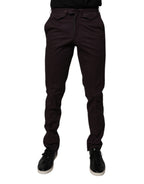 BENCIVENGA Brown Pure Cotton Slim Fit Men Dress Pants BENCIVENGA