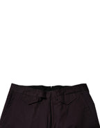 BENCIVENGA Brown Pure Cotton Slim Fit Men Dress Pants BENCIVENGA