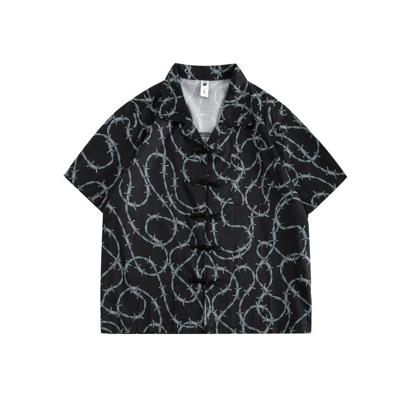 Button up short sleeved shirt casual shirt for men eprolo