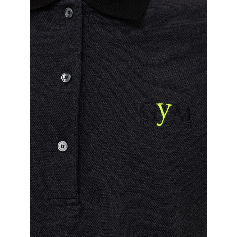 Fendi Black Cotton Polo Shirt Fendi