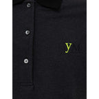 Fendi Black Cotton Polo Shirt Fendi