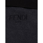Fendi Black Cotton Polo Shirt Fendi