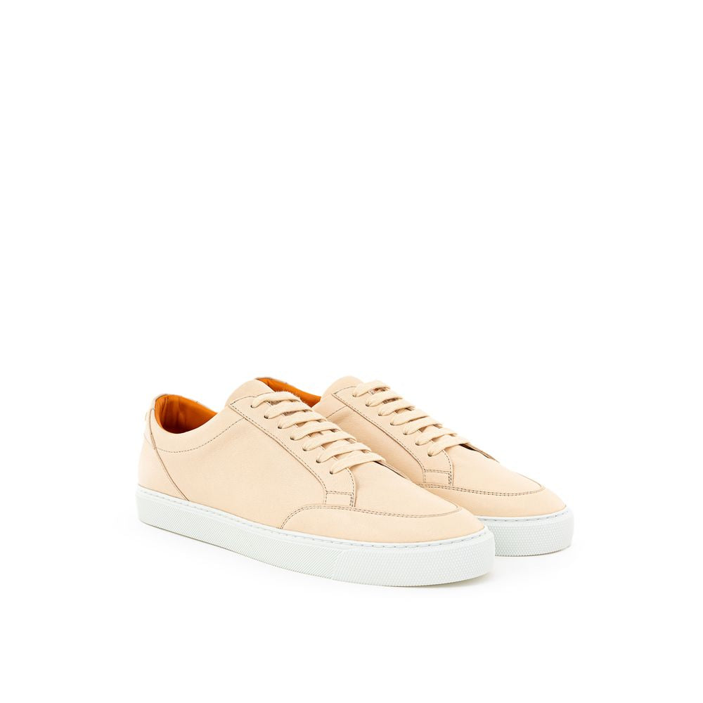 Burberry Pink Leather Low Top Sneakers Burberry